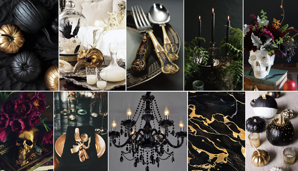 Halloween Glam Inspo Mood Board